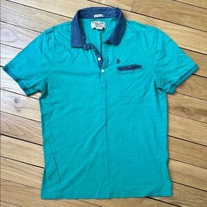 Original Penguin Blue & Green Polo Shirt